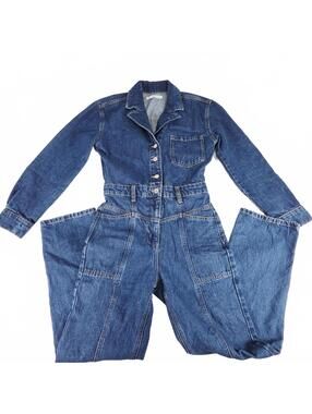 MNG jean denim jumpsuit size S